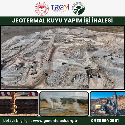 Balıkesir Gönen Sera Organize Tarım Bölgesi Jeotermal Kuyu
Yapım İşi İhalesi gerçekleştirilecektir.