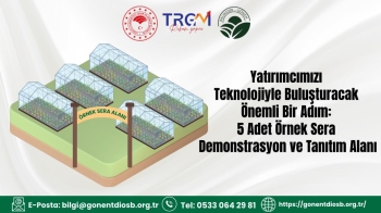 Balıkesir Gönen Sera Organize Tarım Bölgesi Demonstrasyon ve
Tanıtım Alanları...